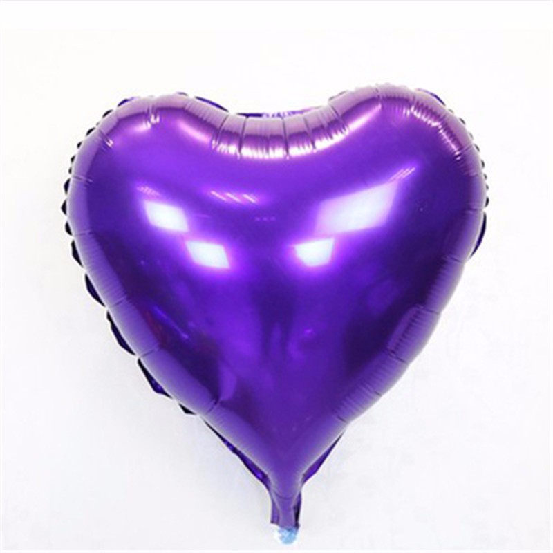 Kalp Balon Folyo Mor 45 cm 18 inç (5271)