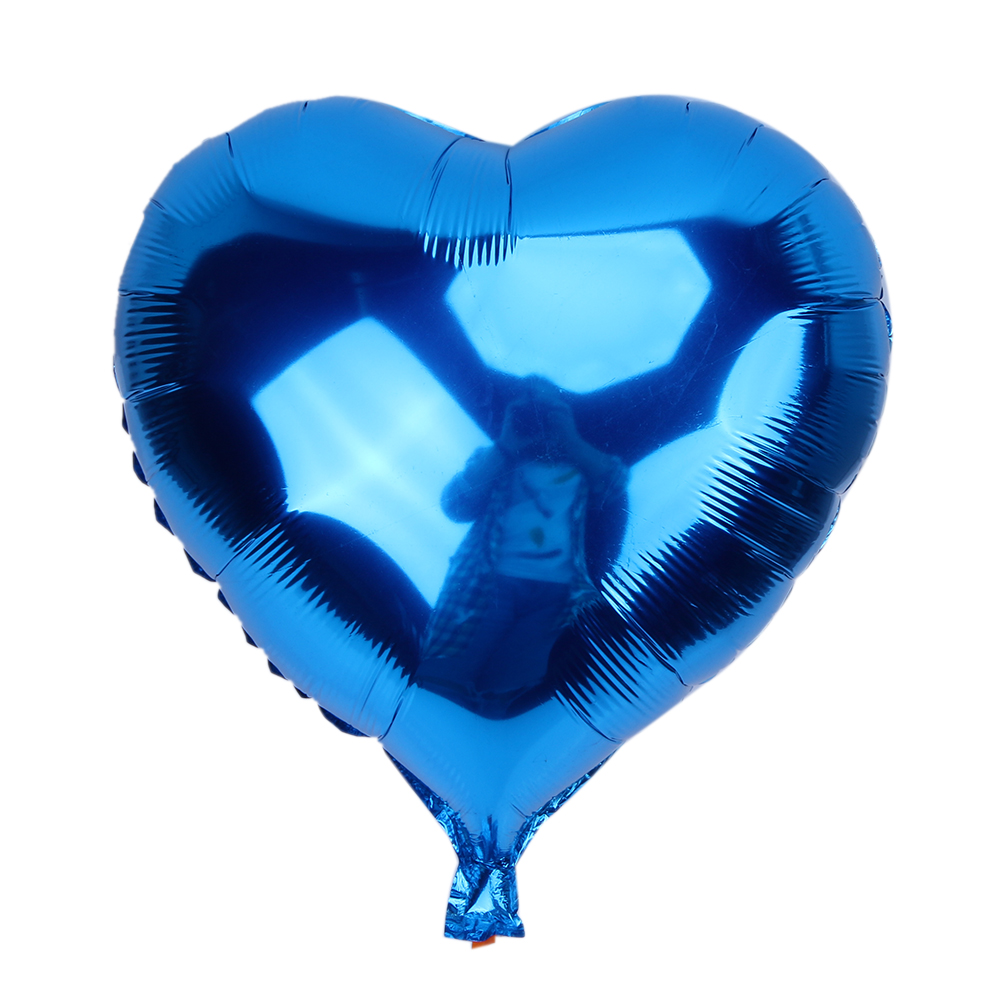 Kalp Balon Folyo Mavi 45 cm 18 inç (5271)