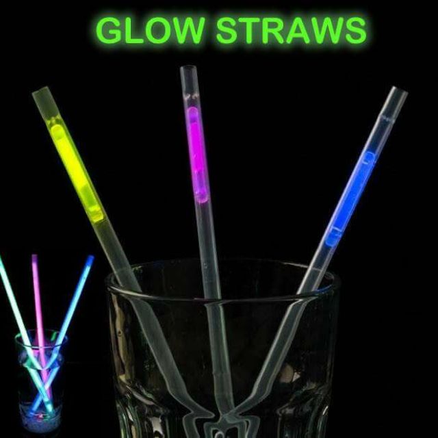 Karanlıkta Parlayan Glow Fosforlu Pipet 3 Renk 3 Adet (5271)