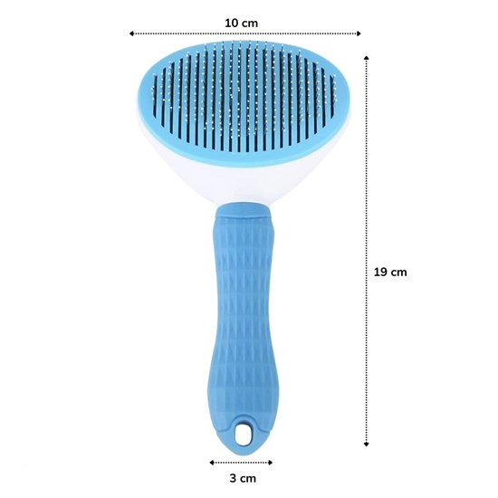 Kedi Köpek Tüy Toplayıcı Kendini Temizleyebilen Ergonomik Saplı Evcil Hayvan Tarağı Mavi (5271) Kedi Köpek Tüy Toplayıcı Kendini Temizleyebilen Ergonomik Saplı Evcil Hayvan Tarağı Mavi (5271)
