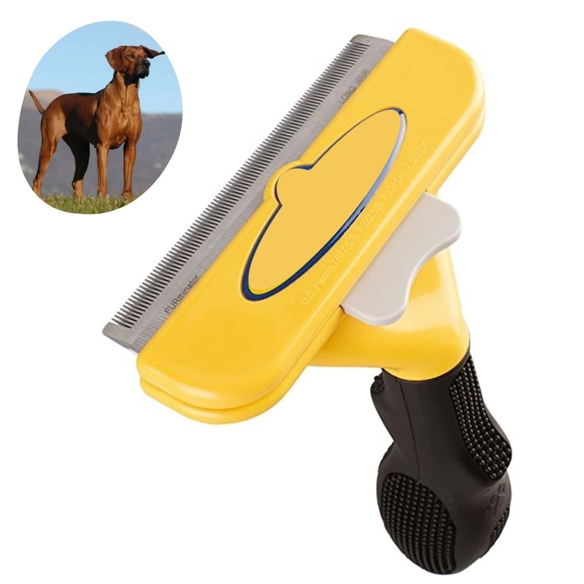 Kedi ve Köpekler İçin Kısa Tüylü Köpek Tarağı Tüy Toplayıcı Tarak Large (5271)
