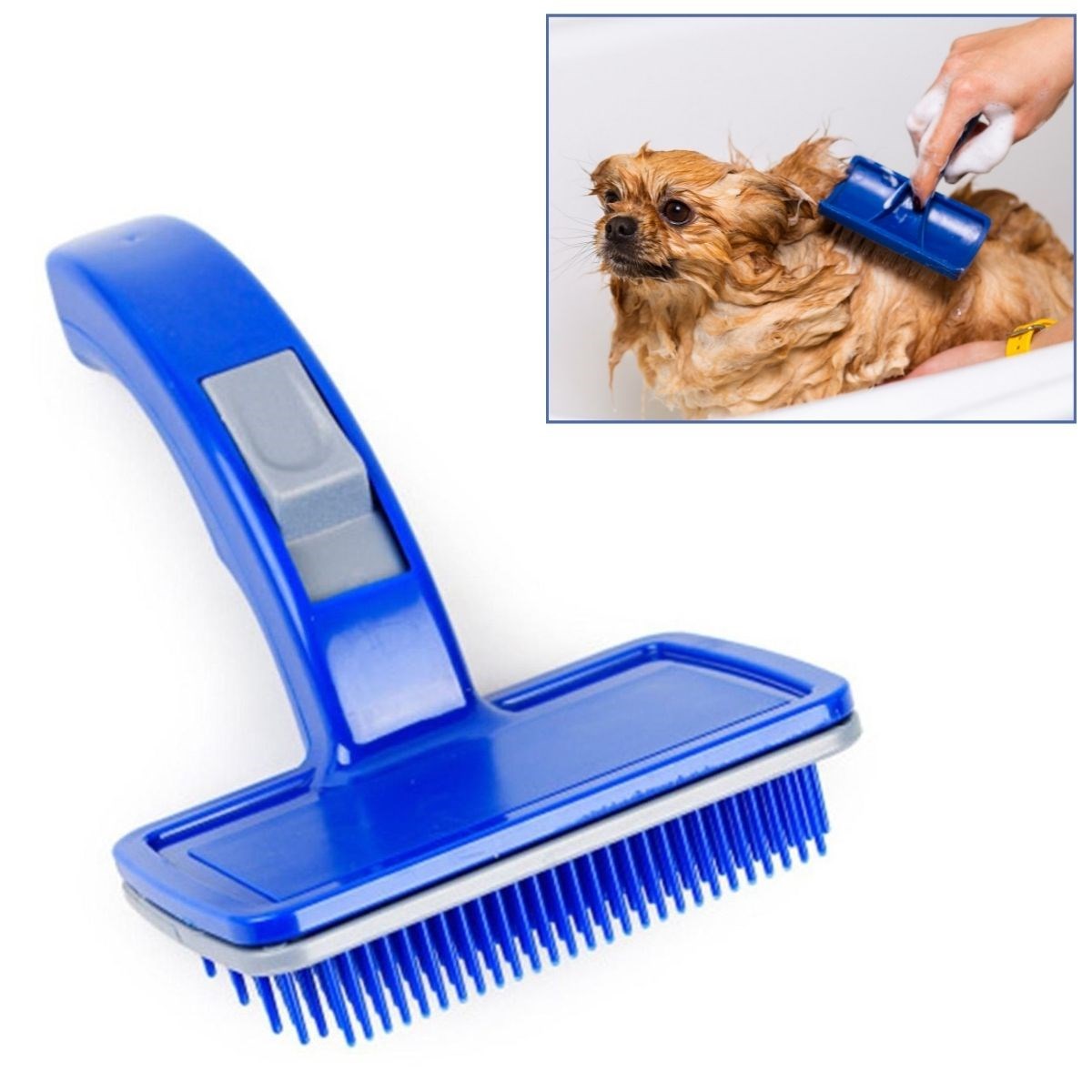 Kendini Temizleyen Kedi Köpek Tüy Bakım Tarağı Tüy Alıcı Tarak (5271)