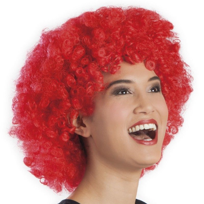Kırmızı Renk Kıvırcık Afro Bonus Peruk (5271) Kırmızı Renk Kıvırcık Afro Bonus Peruk (5271)