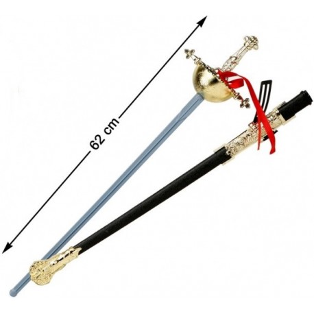 Kostüm Partisi Plastik Zararsız Zorro Kılıcı Şövalye Kılıcı 62 cm (5271)