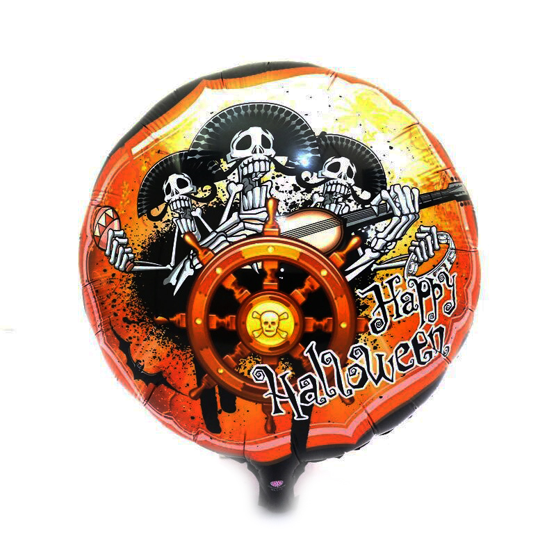 Kuru Kafalı Korsanlar Halloween Şekilli Folyo Balon 45 cm (5271)