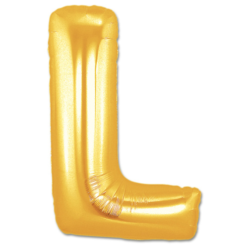 L Harf Folyo Balon Altın Renk  40 inç (5271)