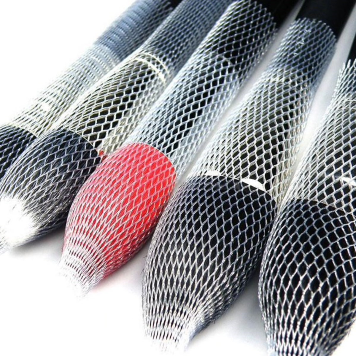 Makyaj Far Allık Kontür Eyeliner Fırça Malzemeleri Ürünleri Koruyucu File Kapak Örgü Kılıf Set 20li (5271)