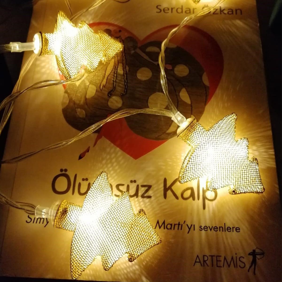 Metal Örgülü Çam Ağacı Şeklinde Günışığı Şerit Led Işık Zinciri (5271)