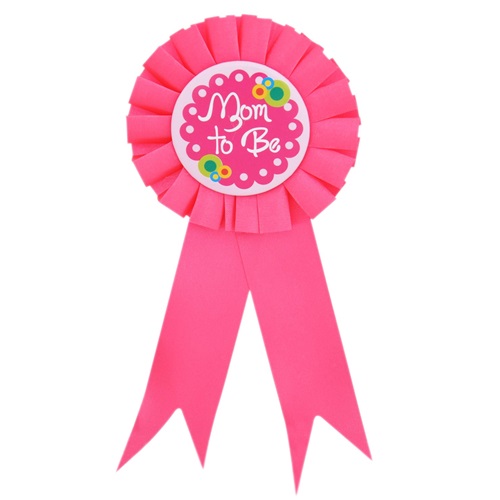 Mom To Be Yazılı Rozet Pembe Renk (5271)