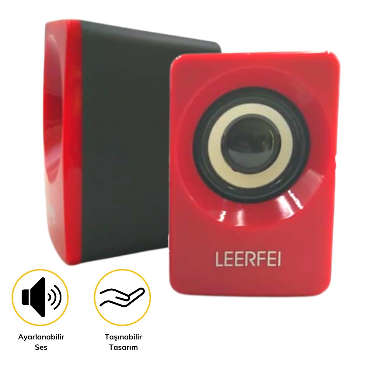 N62 1+1 Multimedia USB ve Jacklı Mini Hoparlör Yüksek Stereo Ses Sistemi (5271)