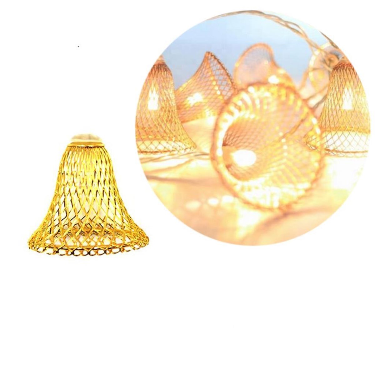 Parti ve Özel Gün Dekorasyonu Çan Şeklinde Metal Şerit Led Işık (5271) Parti ve Özel Gün Dekorasyonu Çan Şeklinde Metal Şerit Led Işık (5271)