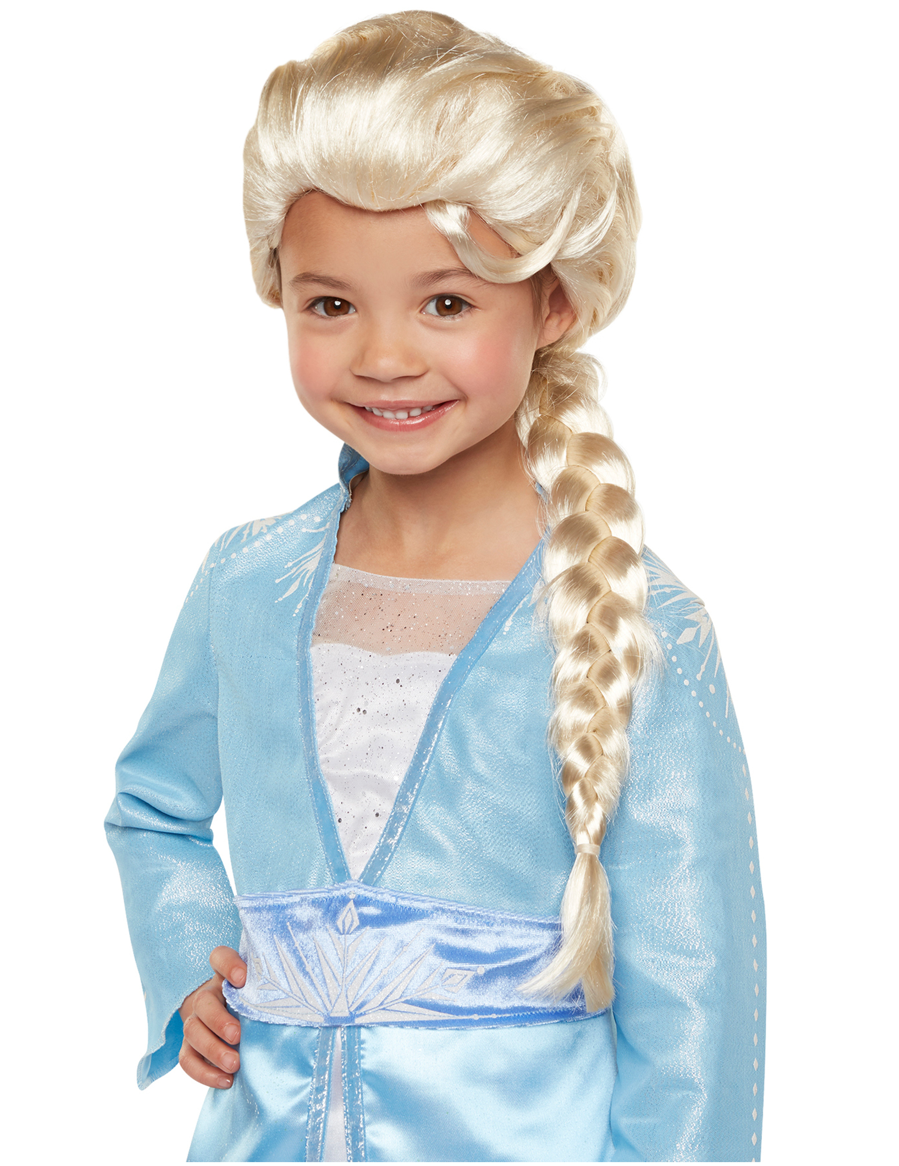 Platin Altın Dore Renk Karlar Ülkesi Elsa Frozen Peruğu Çocuk Boy (5271)