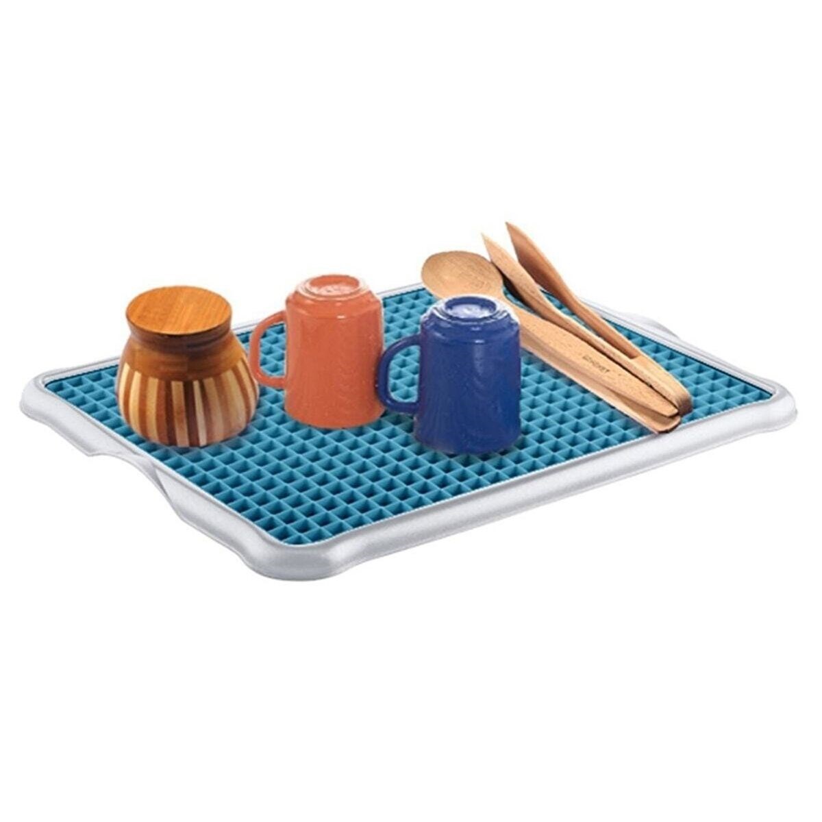 Pratik Lavabo Tezgah Üstü Bulaşık Kurutmalığı Süzmatik 22x40 cm (5271) Pratik Lavabo Tezgah Üstü Bulaşık Kurutmalığı Süzmatik 22x40 cm (5271)