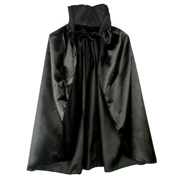 Siyah Renk Yakalı Halloween Pelerini 90 cm (5271)
