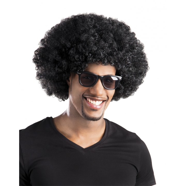 Siyah Renk Kıvırcık Afro Bonus Peruk Parti Peruğu (5271)