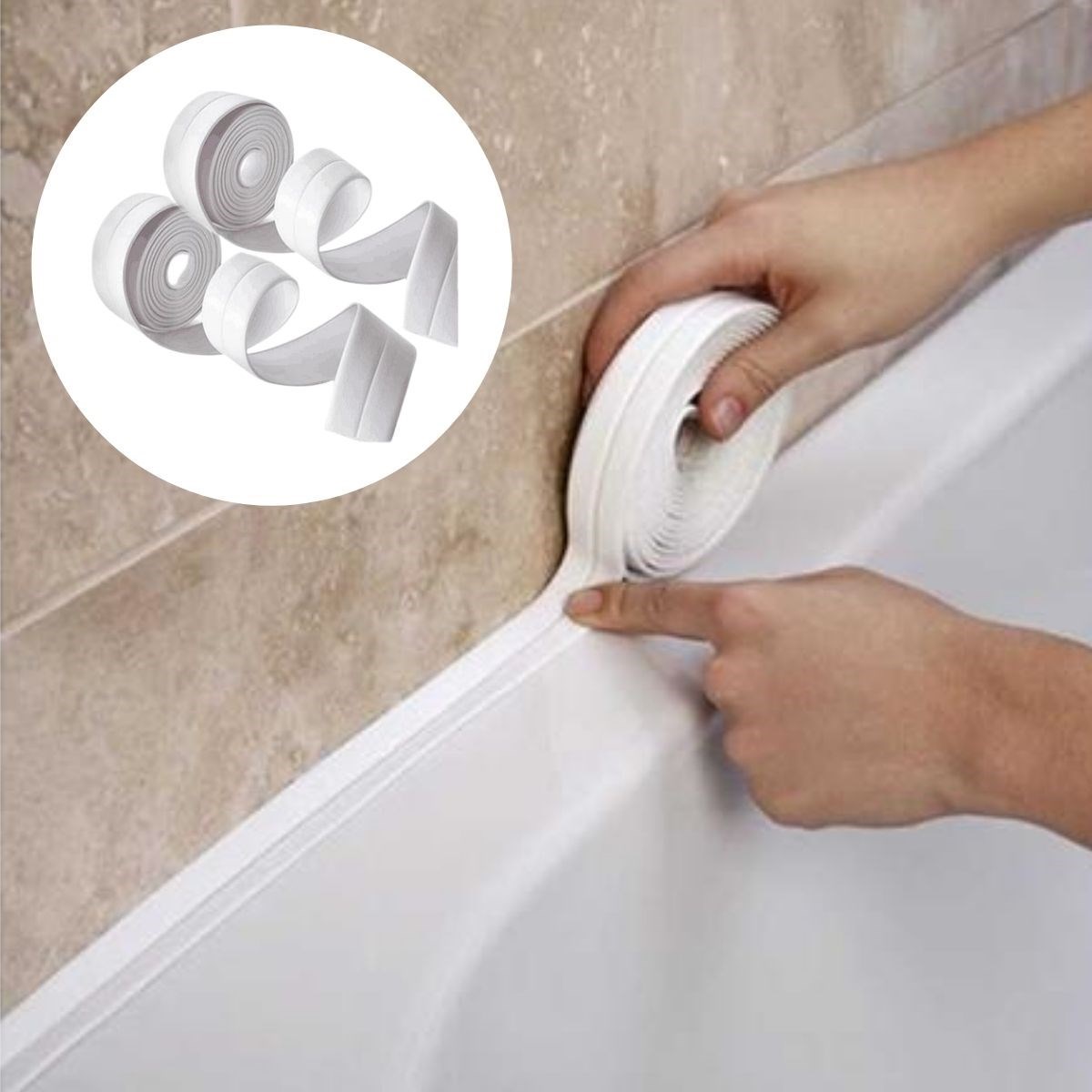 Su Sızdırmaz Banyo Mutfak Lavabo Küvet İzolasyon Şerit Bant (5271) Su Sızdırmaz Banyo Mutfak Lavabo Küvet İzolasyon Şerit Bant (5271)