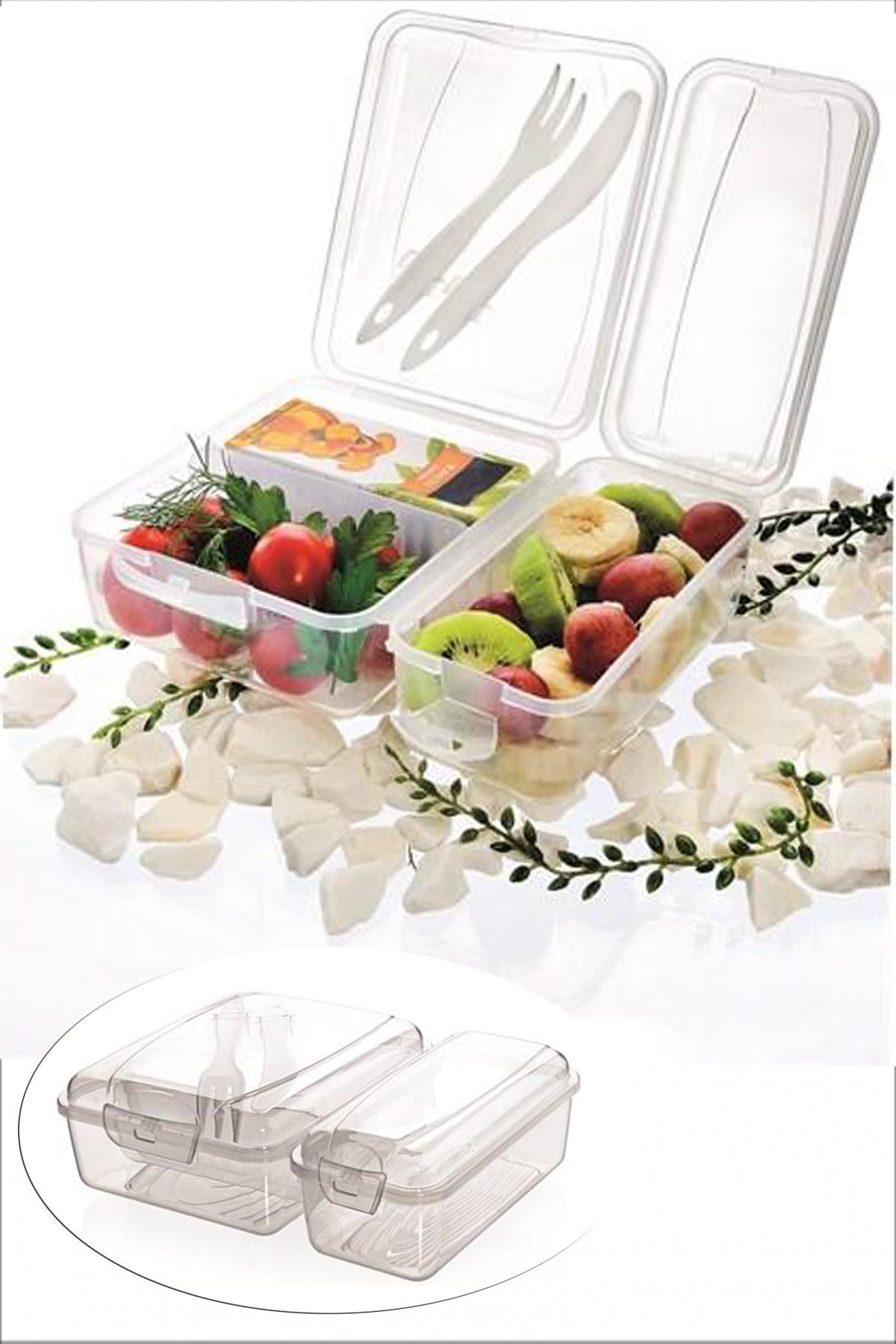 Takeaway Ergonomik Asorti Çatal Bıçaklı Pratik Yoğurt Saklama Kabı (5271)
