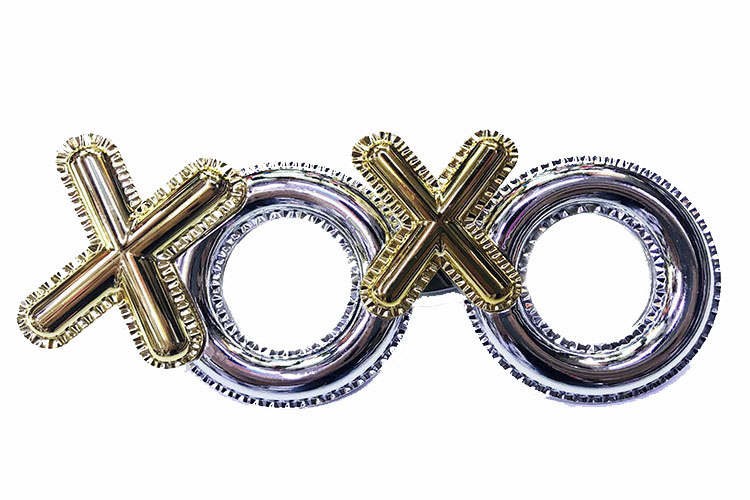 Xoxo Yazılı Yılbaşı Partisi Gözlüğü Gümüş Renk (5271)