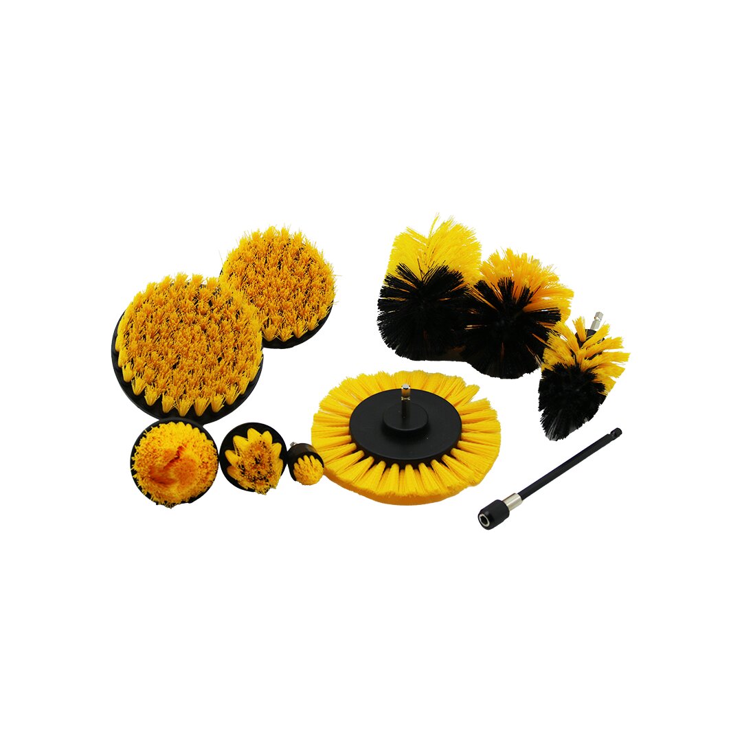10PCS =9PCS FIRÇA + 1PCS UZATMA APARATI=15CM MATKAP UÇLU FIRÇA SETİ (5271)