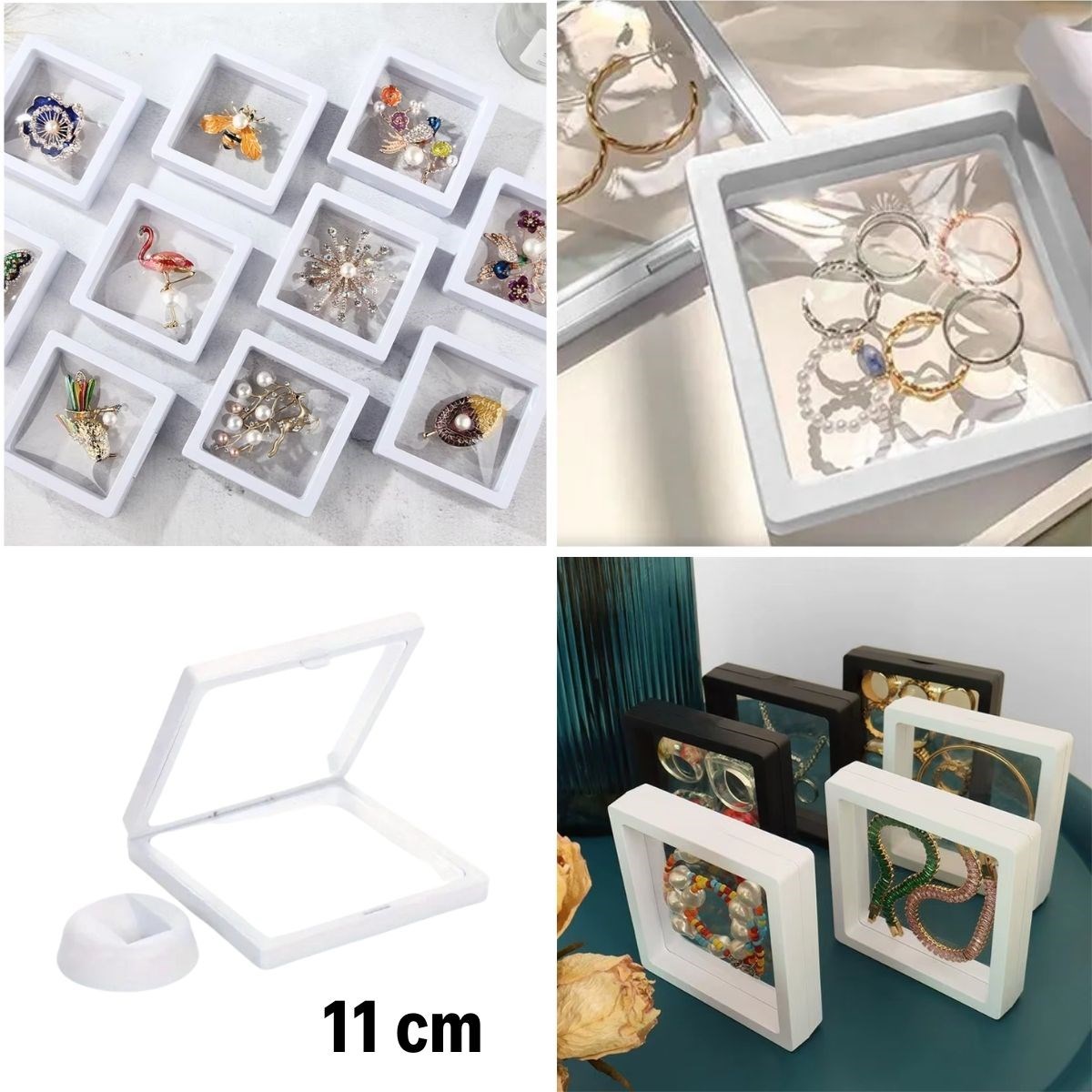 11x11cm Standlı 3D Takı Ziynet Hatıra Koleksiyon Saklama Kutusu Şeffaf Film Çerçevesi (5271) 11x11cm Standlı 3D Takı Ziynet Hatıra Koleksiyon Saklama Kutusu Şeffaf Film Çerçevesi (5271)