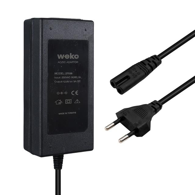 12.6 Volt - 3 Amper Krokodil Uçlu Ledli Yerli Üretim Masaüstü Şarj Adaptörü (5271) 12.6 Volt - 3 Amper Krokodil Uçlu Ledli Yerli Üretim Masaüstü Şarj Adaptörü (5271)