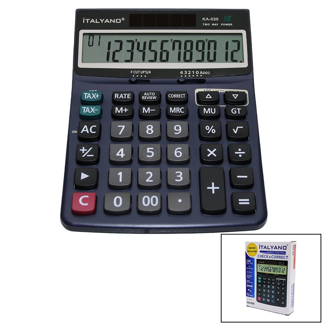 12 HANELİ HESAP MAKİNESİ 100 İŞLEM GERİ SAYDIRMA (5271)