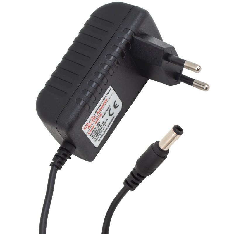 12 VOLT 0,5 AMPER PLASTİK KASA PRİZ TİPİ ADAPTÖR 5.5*2.5 UÇ (5271)