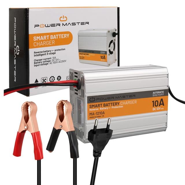 12 Volt - 10 Amper Akıllı Hızlı Akü Şarj Cihazı Analog Amper Göstergeli MA-1210A (5271)