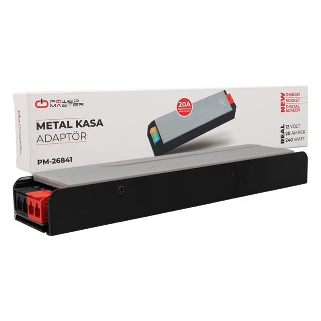 12 Volt 20 Amper 240 Watt Slim Metal Kasa Adaptör Voltaj Göstergeli 238x51x30mm (5271) 12 Volt 20 Amper 240 Watt Slim Metal Kasa Adaptör Voltaj Göstergeli 238x51x30mm (5271)