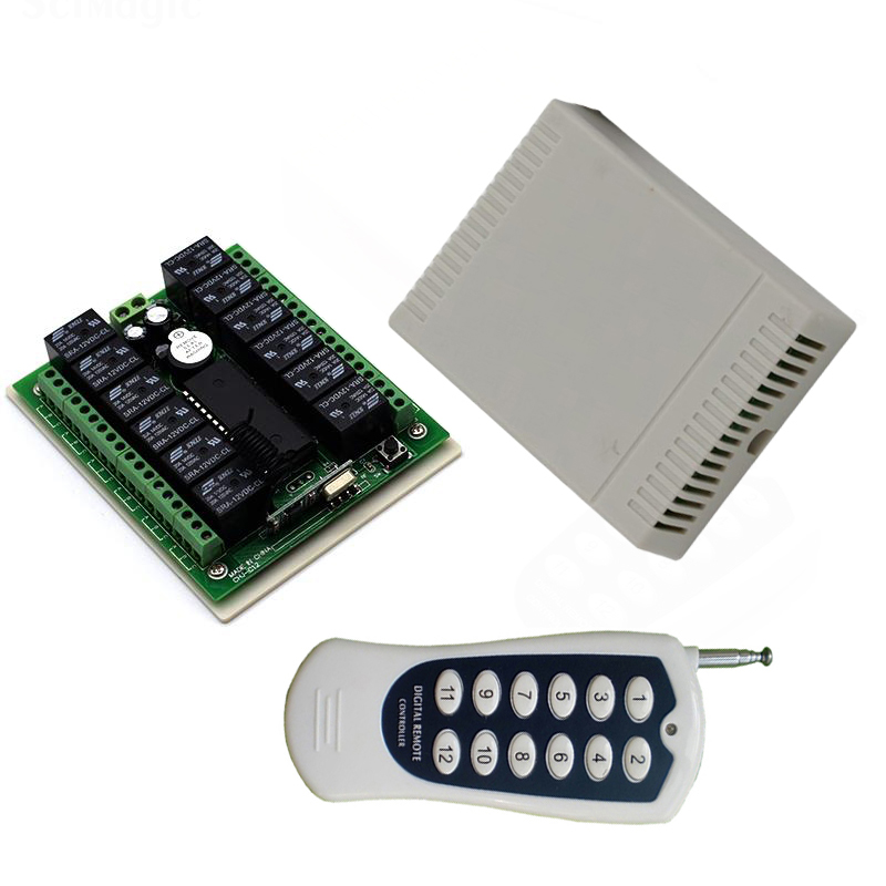 12 VOLT 433 MHZ 12 KANALLI ALICI VERİCİ GARAJ KUMANDASI DEVRESİ (5271) 12 VOLT 433 MHZ 12 KANALLI ALICI VERİCİ GARAJ KUMANDASI DEVRESİ (5271)