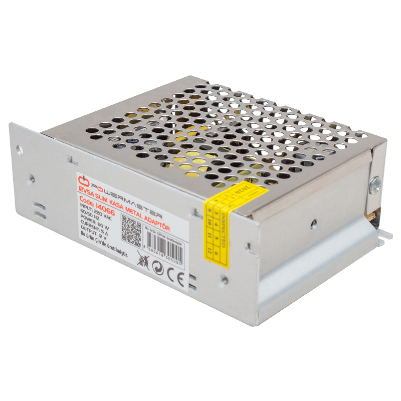 12 VOLT - 5 AMPER METAL KASA ADAPTÖR (5271)