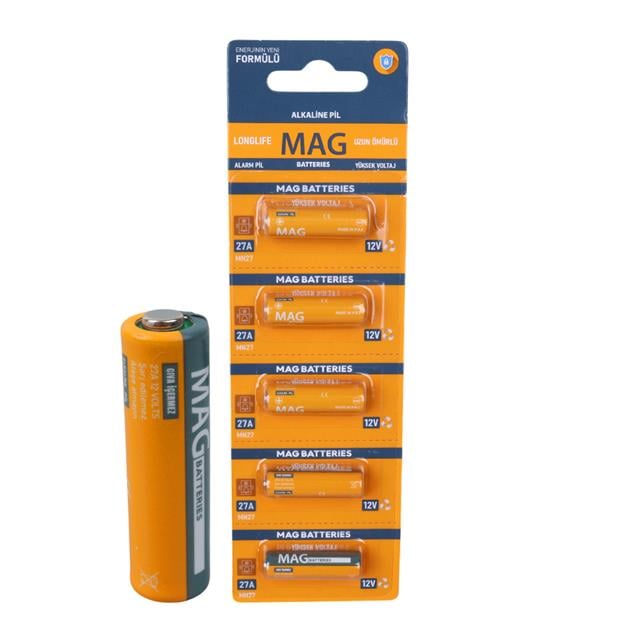 12 Volt İnce Alarm Pili (5'li Blister Paket) (5271) 12 Volt İnce Alarm Pili (5'li Blister Paket) (5271)