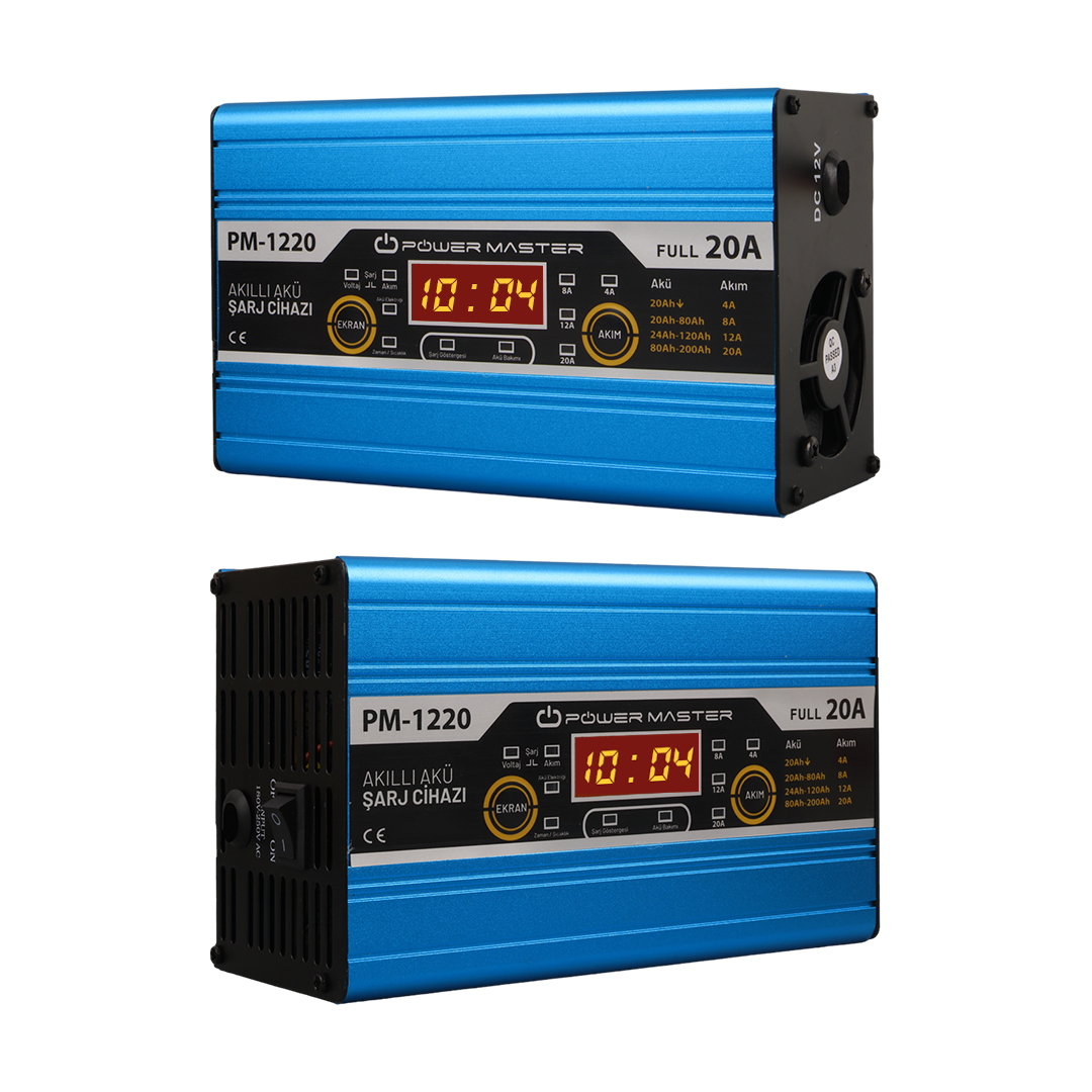 12 VOLT MAX 20 AMPER LCD EKRANLI AKÜ ŞARJ CİHAZI (5271)