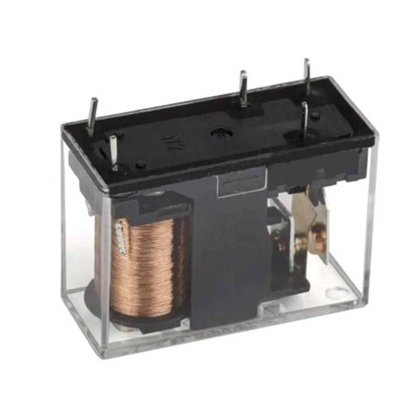 12 VOLT ROLE TEK KONTAK 5 BACAK 10 AMPER ŞEFFAF (HLS-14F1L-DC12V-C) (5271)
