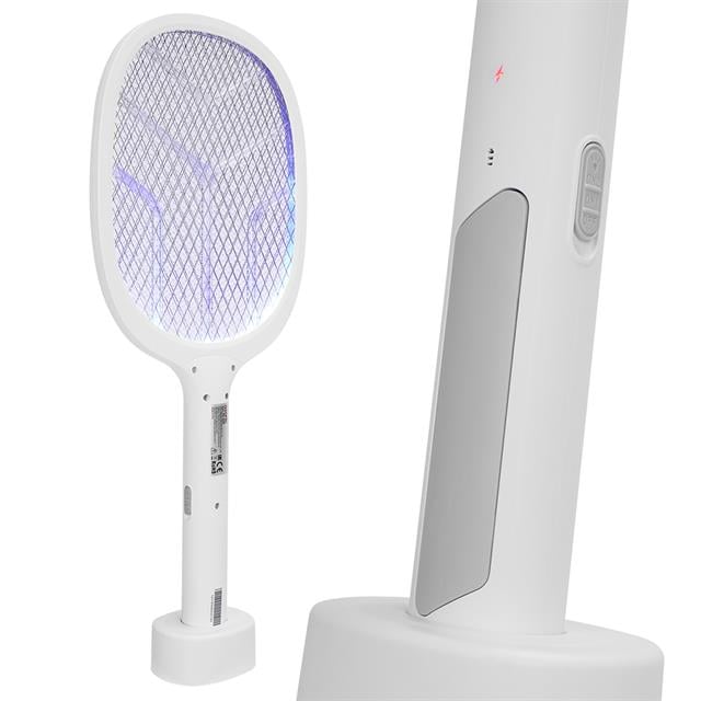 1200mAh 3000V Çıkış UV Mavi Işıklı Şarjli Masaüstü Raket Sinek Öldürücü AS-A25 (5271) 1200mAh 3000V Çıkış UV Mavi Işıklı Şarjli Masaüstü Raket Sinek Öldürücü AS-A25 (5271)