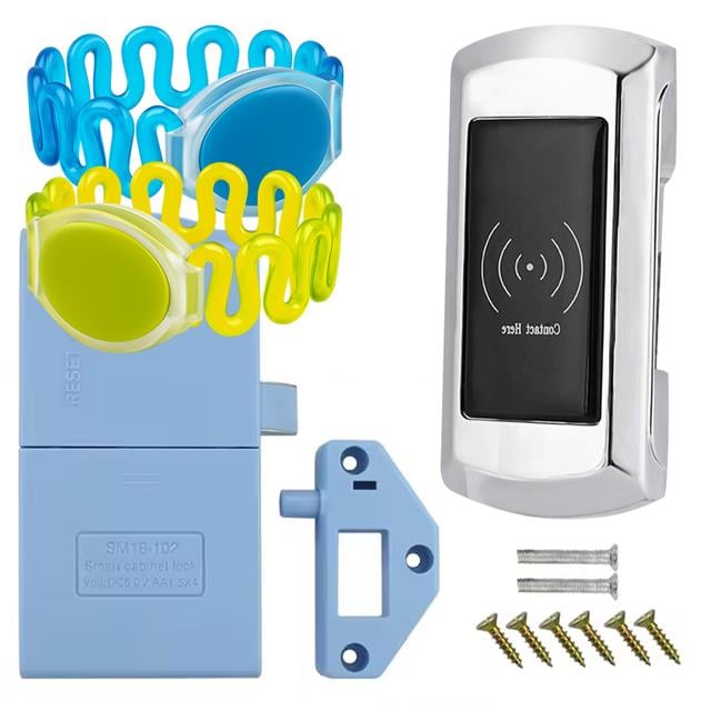 125Khz RFID Dijital Çekmece Dolap Kilidi (2'li Paket) (5271) 125Khz RFID Dijital Çekmece Dolap Kilidi (2'li Paket) (5271)