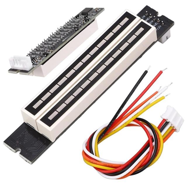 12Bit Led Müzik Seviyesi Gösterge Modülü Turuncu Kırmızı DC12Volt (5271)