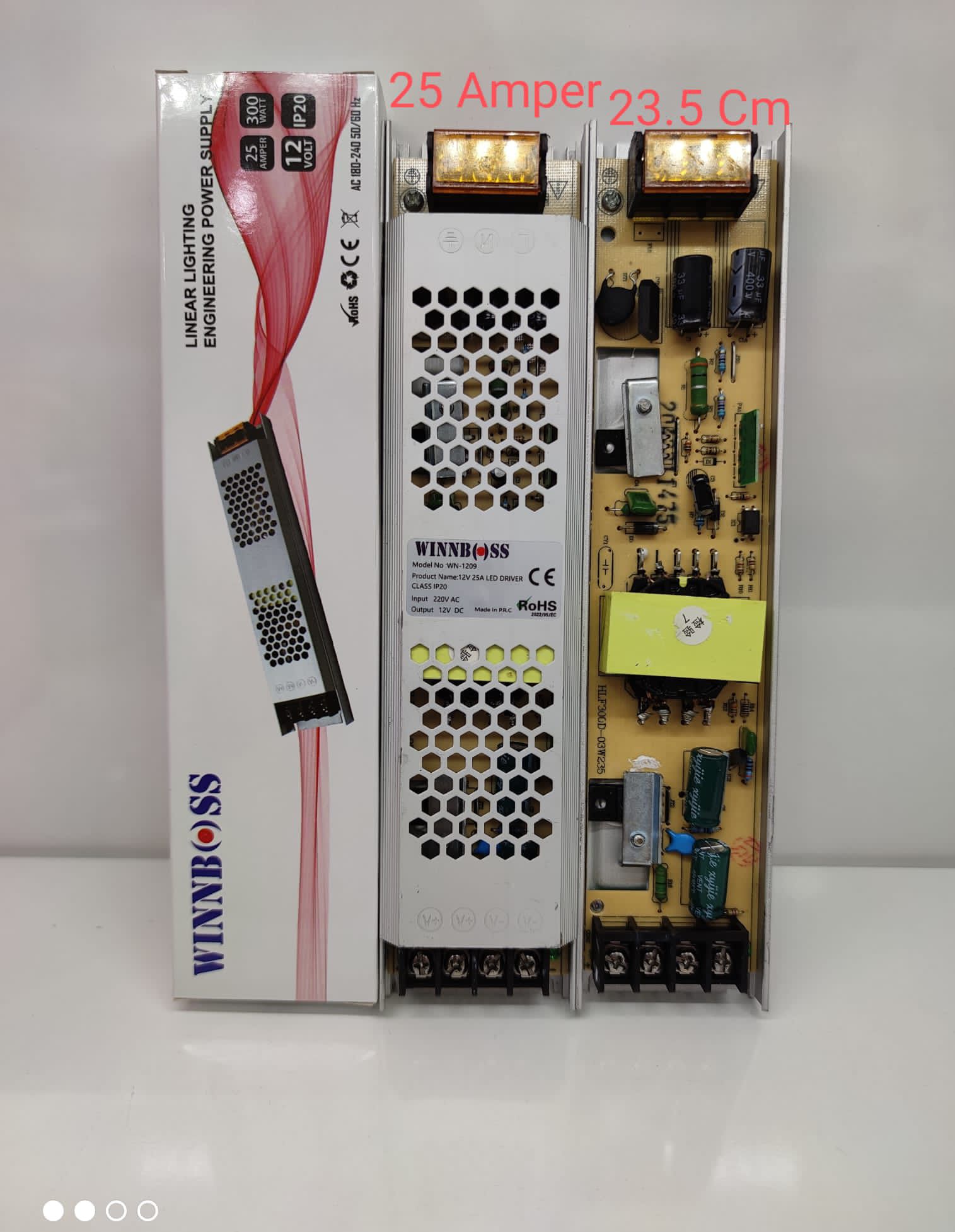 12V-25A-300W-IP20 ULTRA SLİM TRAFO (5271)