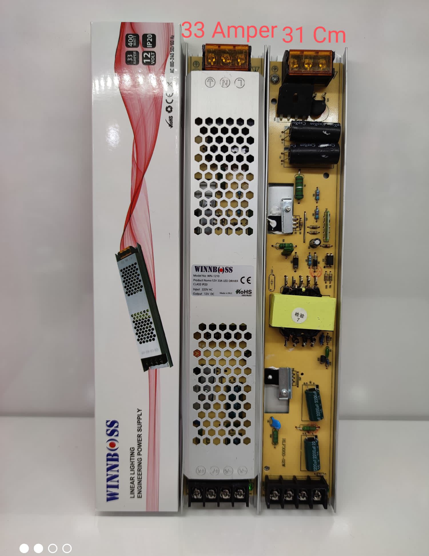 12V-33A-400W-IP20 ULTRA SLİM TRAFO (5271)