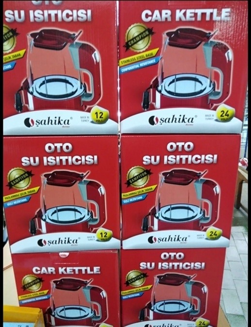 12V OTOMATİK ARAÇ OTO KETTLE SU ISITICISI ÇAKMAKLIK FİŞLİ (5271)