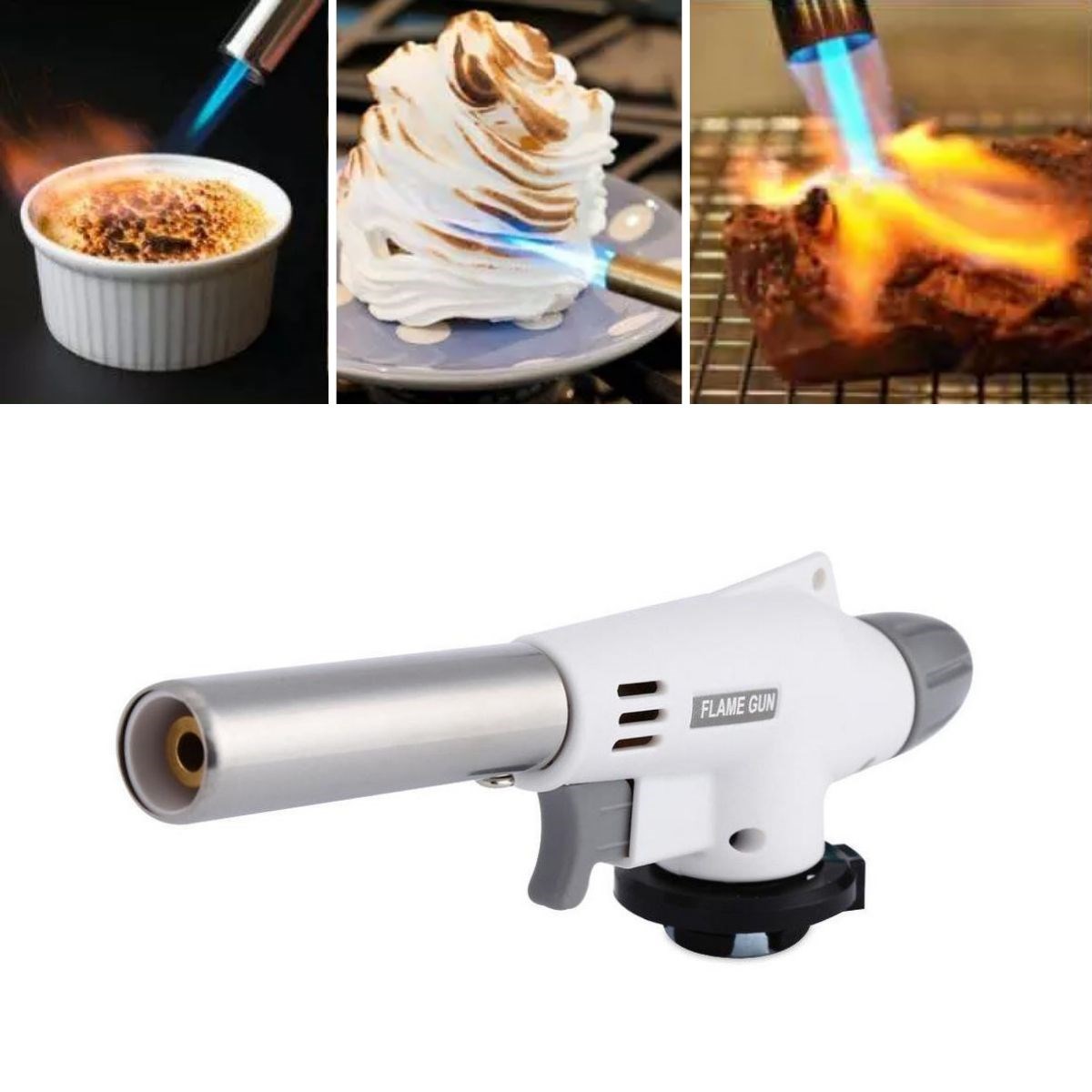 1300°C Çok Amaçlı Gaz Torch Çakmak - Mutfak, Mangal, Lehimleme Pürmüz Alev Tabancası (5271) 1300°C Çok Amaçlı Gaz Torch Çakmak - Mutfak, Mangal, Lehimleme Pürmüz Alev Tabancası (5271)