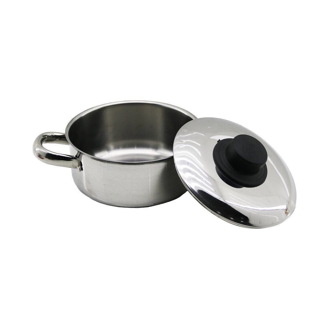 14CM   METAL KAPAK   MİNİ  ÇELİK TENCERE (5271)