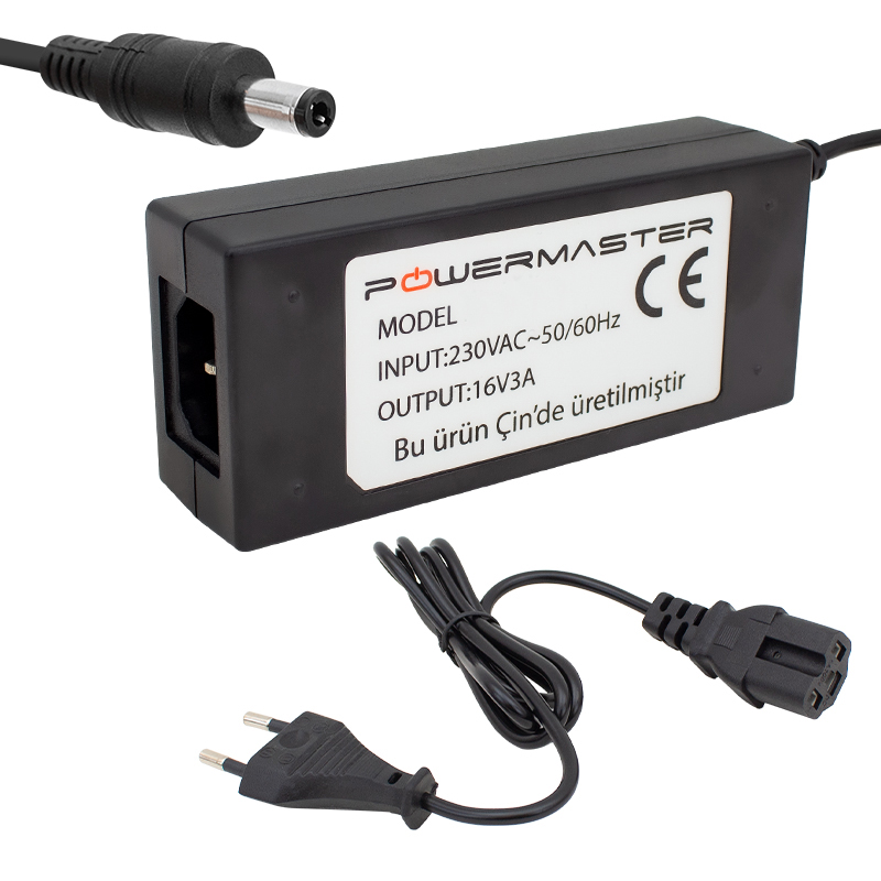16 VOLT 3 AMPER PLASTİK KASA MASAÜSTÜ SANTRAL ADAPTÖRÜ 5.5*2.5 UÇLU (5271)