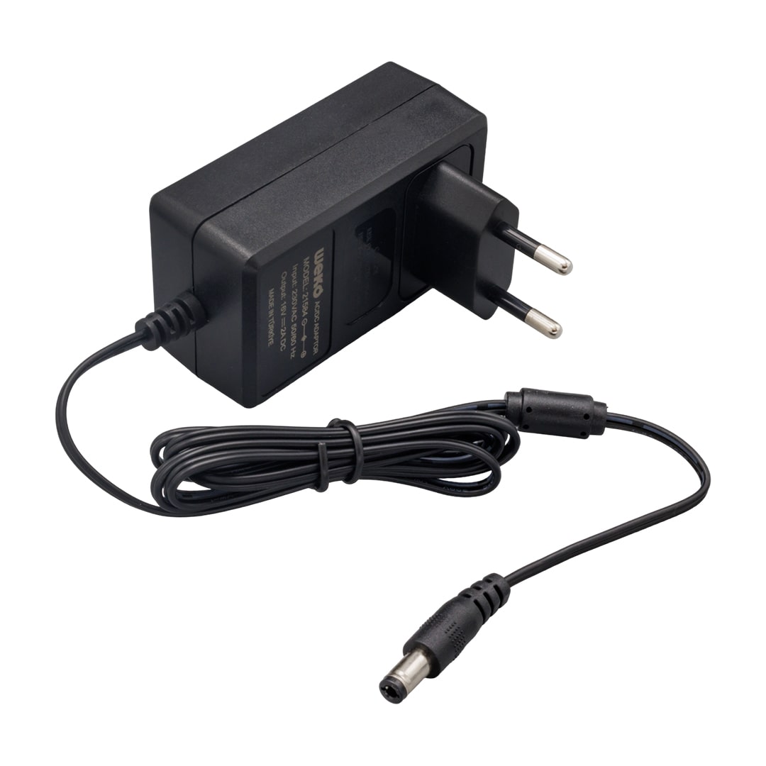 16 VOLT - 2 AMPER 5.5*2.5 UÇLU YERLİ ÜRETİM POWER JACKLI SANTRAL ADAPTÖRÜ (5271) 16 VOLT - 2 AMPER 5.5*2.5 UÇLU YERLİ ÜRETİM POWER JACKLI SANTRAL ADAPTÖRÜ (5271)