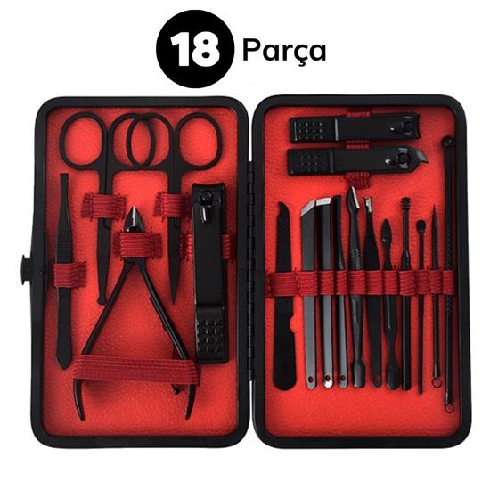 18 Parça Çanta Tipi Manikür Pedikür Tırnak Bakım Seti (5271) 18 Parça Çanta Tipi Manikür Pedikür Tırnak Bakım Seti (5271)