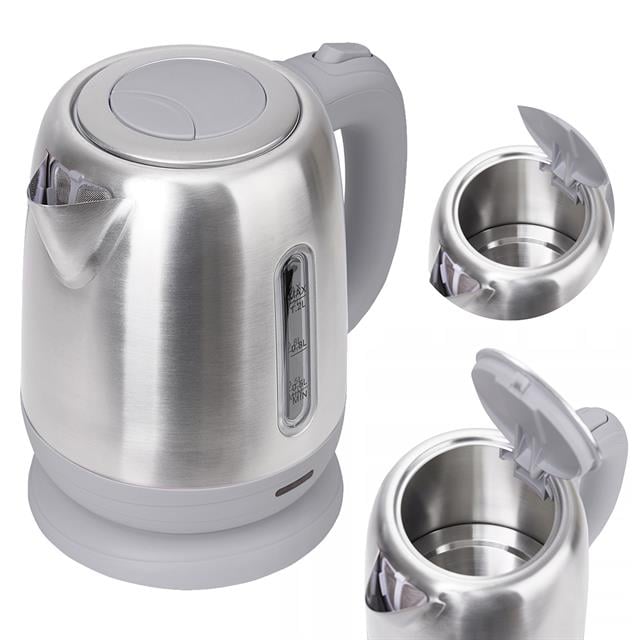 1800W 1.8 Litre Lüks Çelik Su Isıtıcı Kettle İnox CRW-7211 (5271)