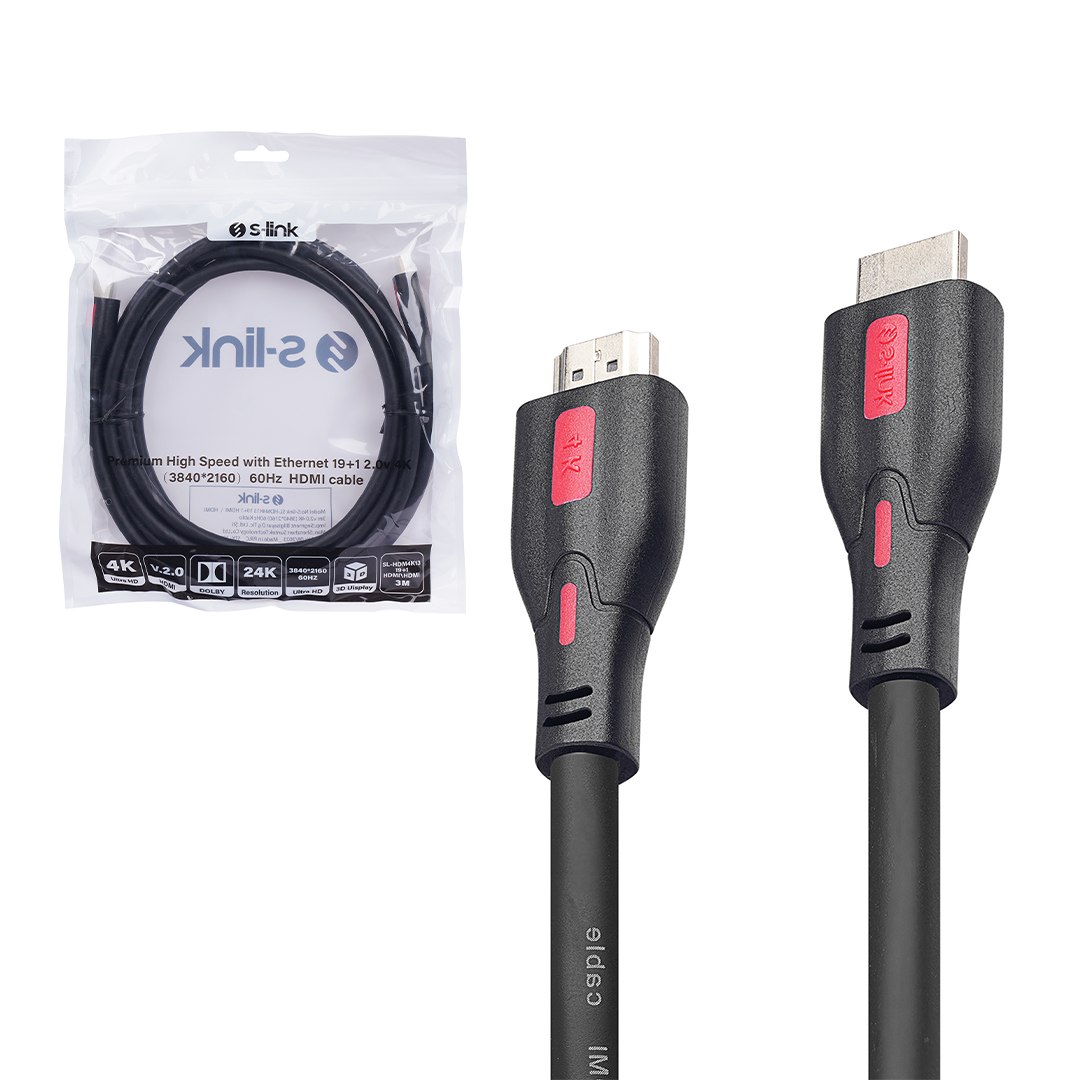 19+1 HDMI TO HDMI 3M V2.0 4K (3840*2160) 60HZ KABLO SL-HDM4K13 (5271)