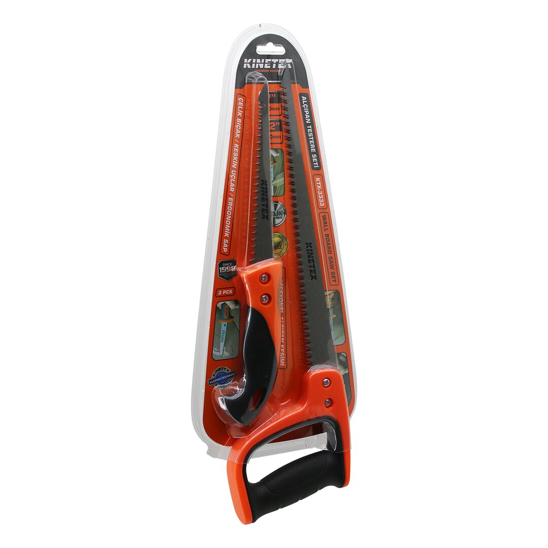 2 PCS ALÇIPAN TESTERE SET PROFESYONEL 7 İNÇ- 170MM - 12 İNÇ- 300MM ÇELİK BIÇAK - ERGONOMİK SAP (5271)