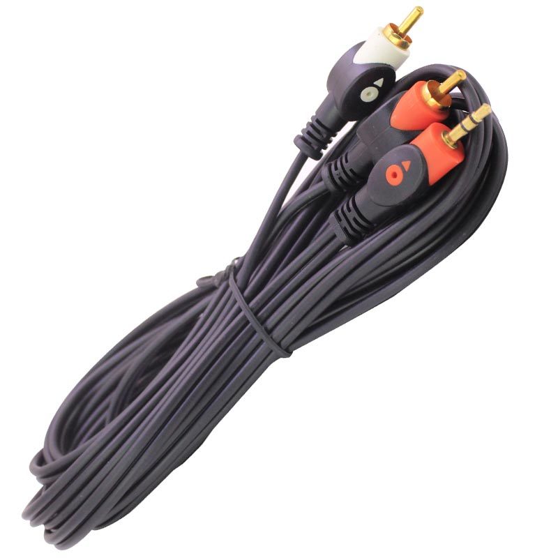 2 RCA ERKEK + 3.5 MM ST ERKEK 5 METRE 1. KALİTE (5271)