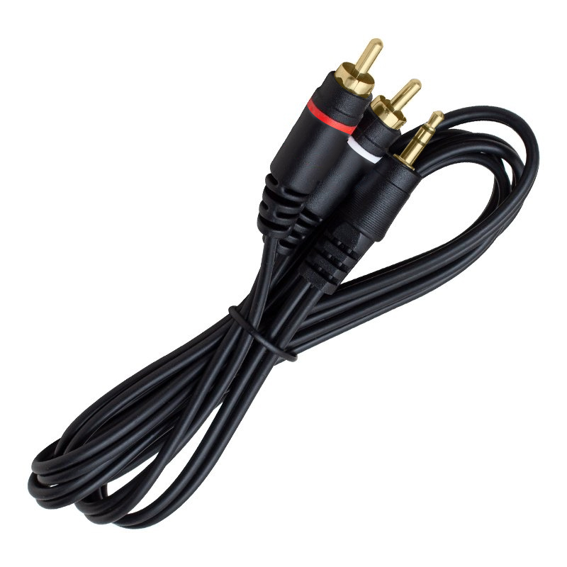 2 RCA ERKEK + 3.5 MM STEREO ERKEK 1.5 METRE 1.KALİTE KABLO (5271)